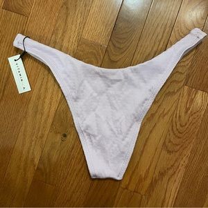Vitamin A Ribbed Gray Bikini bottoms